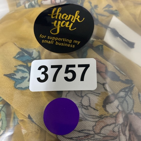 Haute Monde (NEW) Floral Bohemian Hippie Boho Mesh Ruffle Sheer Blouse Size S - Picture 8 of 8